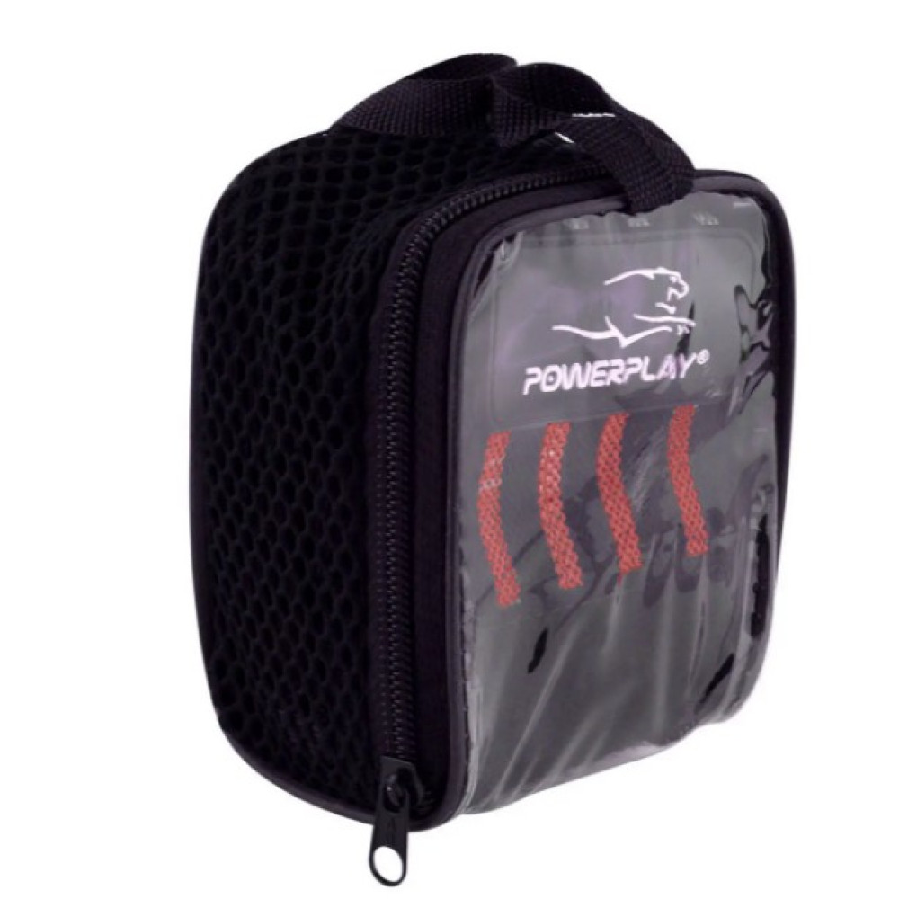 Бинти для зап'ясть (кистьові бинти) PowerPlay 3081 Gym WristT Wraps Чорно-Червоні (PP_3081_Red)