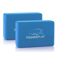 Блоки для йоги PowerPlay 4006 Yoga Brick EVA 2 шт Синие (PP_4006_Blue_2in)