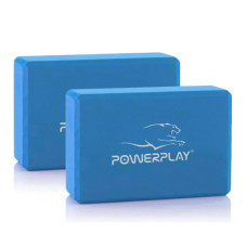 Блоки для йоги PowerPlay 4006 Yoga Brick EVA 2 шт Синие (PP_4006_Blue_2in)