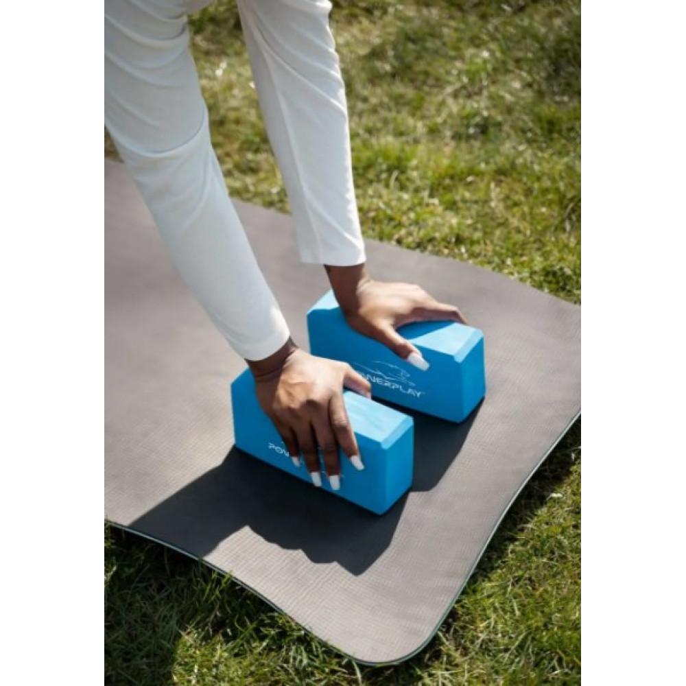 Блок для йоги PowerPlay 4006 Yoga Brick Синій (PP_4006_Blue_Yoga_Brick)