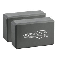 Блоки для йоги PowerPlay 4006 Yoga Brick EVA 2 шт Серые (PP_4006_Grey_2in)