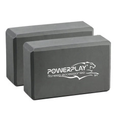 Блоки для йоги PowerPlay 4006 Yoga Brick EVA 2 шт Серые (PP_4006_Grey_2in)