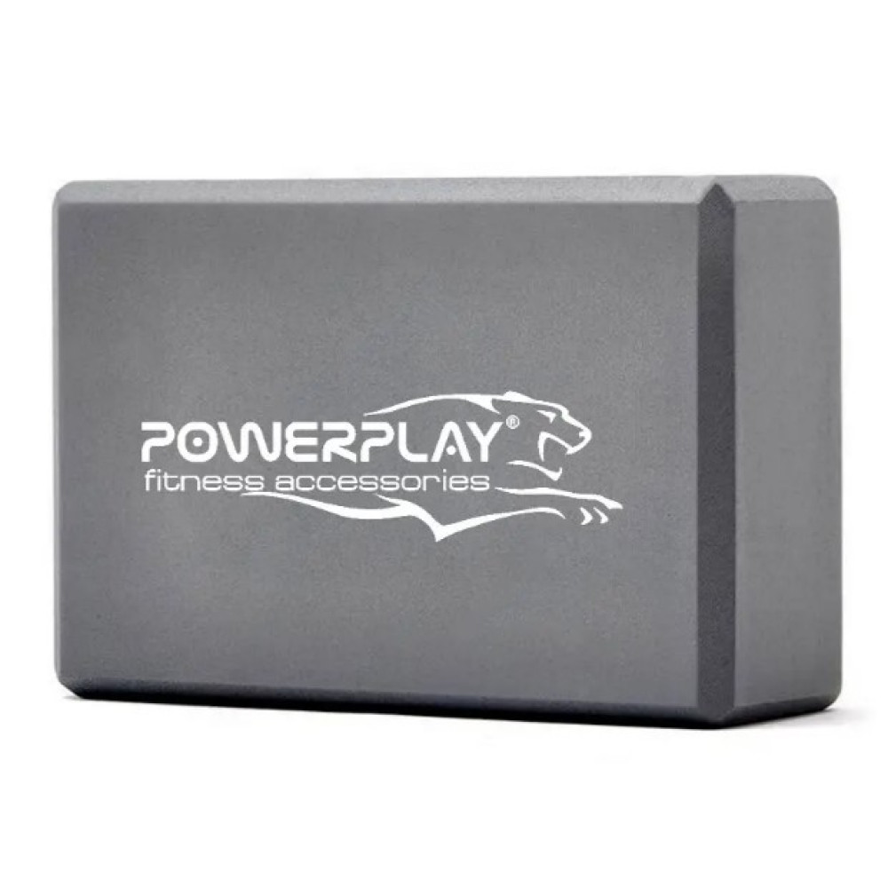 Блок для йоги PowerPlay 4006 Yoga Brick Сірий (PP_4006_Grey_Yoga_Brick)