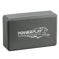 Блок для йоги PowerPlay 4006 Yoga Brick Серый (PP_4006_Grey_Yoga_Brick)