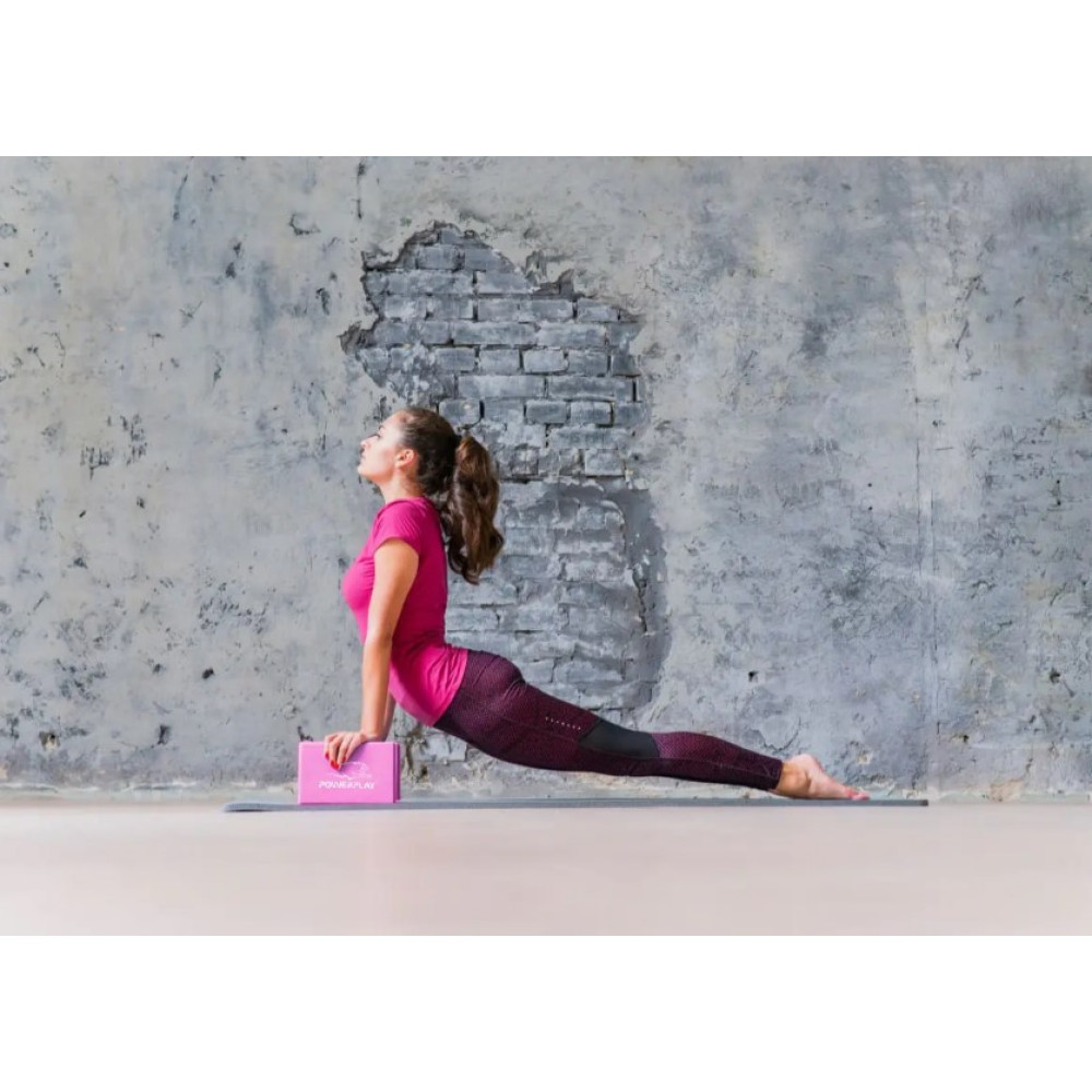 Блоки для йоги PowerPlay 4006 Yoga Brick EVA 2 шт Рожеві (PP_4006_Pink_2in)