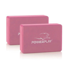 Блоки для йоги PowerPlay 4006 Yoga Brick EVA 2 шт Розовые (PP_4006_Pink_2in)