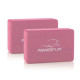Блоки для йоги PowerPlay 4006 Yoga Brick EVA 2 шт Рожеві (PP_4006_Pink_2in)