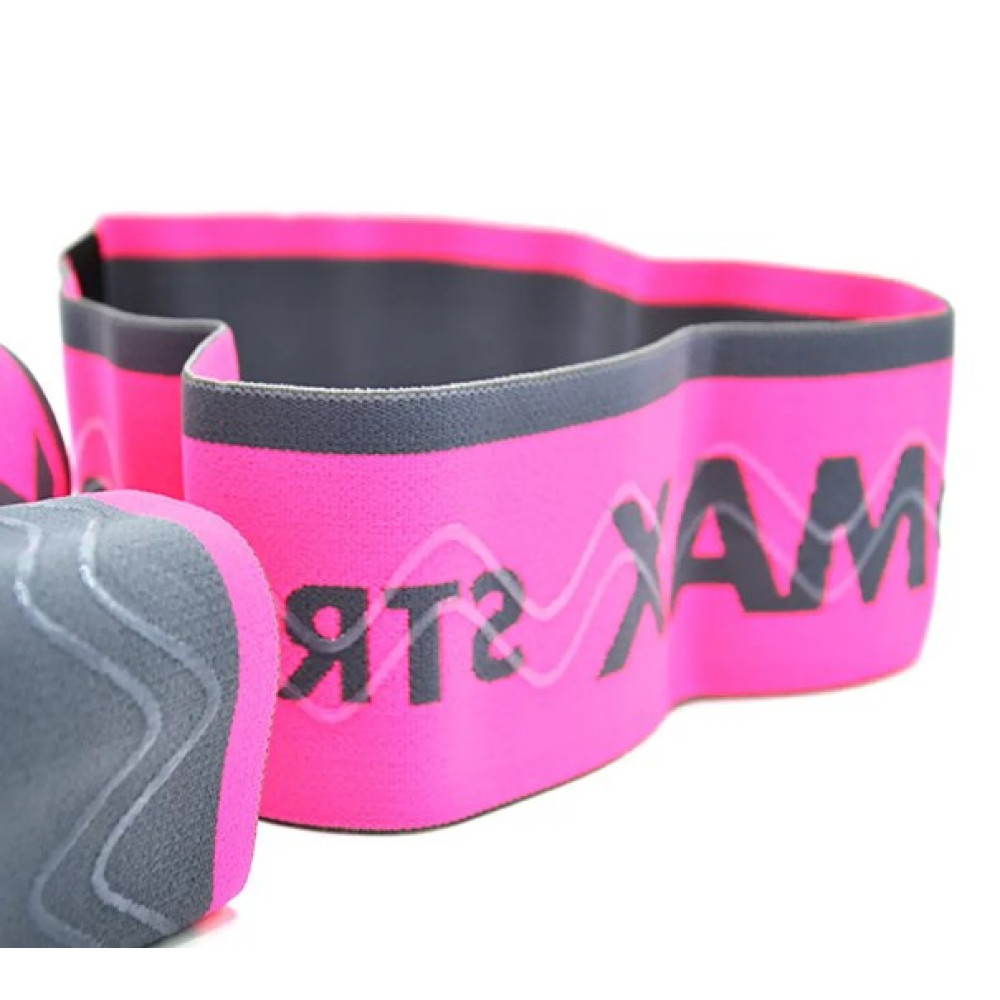 Набор тканевых резинок для фитнеса и спорта MadMax MFA-305 Hiploop 3 шт Grey/Pink (MFA-305-3set)