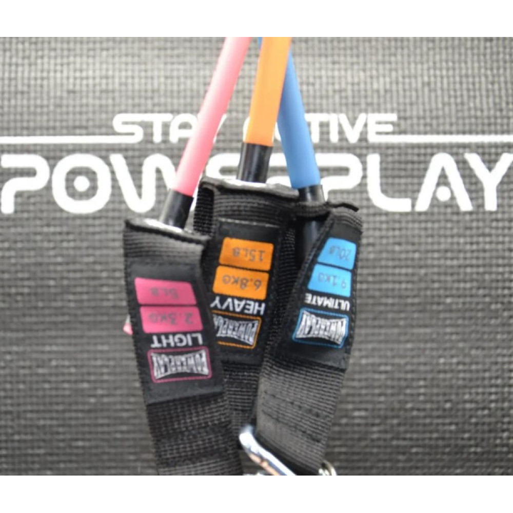 Набор трубчатых эспандеров PowerPlay PP-4101 Expander Tube Set 3 шт (до 18,2 кг.) (PP-4101_3set)