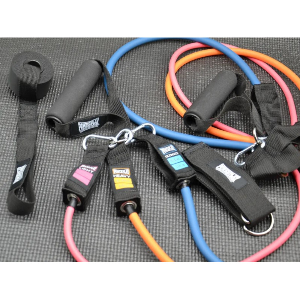 Набор трубчатых эспандеров PowerPlay PP-4101 Expander Tube Set 3 шт (до 18,2 кг.) (PP-4101_3set)