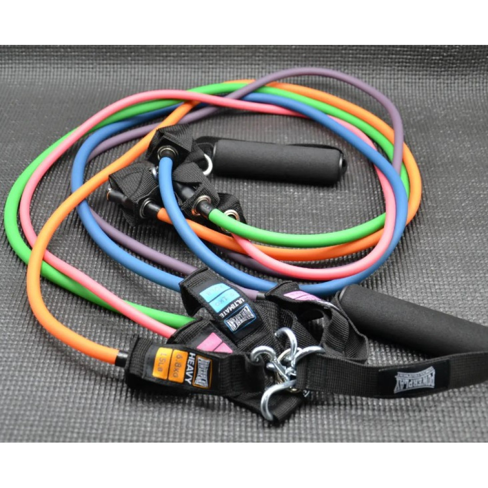 Набір трубчастих еспандерів PowerPlay PP-4102 Expander Set 5 шт (до 35 кг.) (PP-4102_5set)