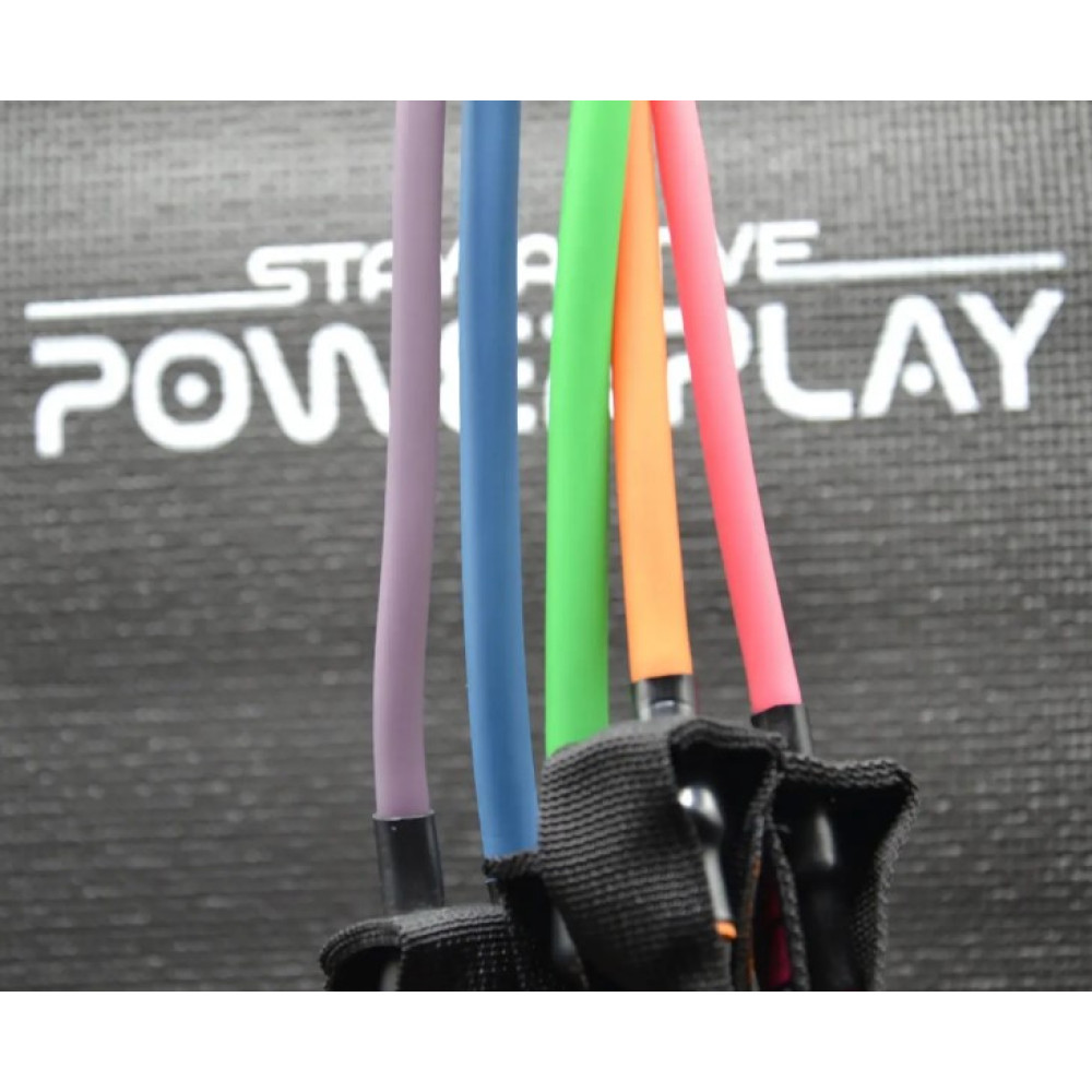 Набір трубчастих еспандерів PowerPlay PP-4102 Expander Set 5 шт (до 35 кг.) (PP-4102_5set)