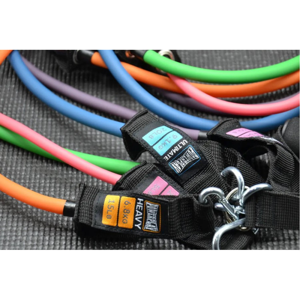 Набір трубчастих еспандерів PowerPlay PP-4102 Expander Set 5 шт (до 35 кг.) (PP-4102_5set)