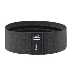 Тканевая резинка для фитнеса и спорта PowerPlay 4111 Hip Band L Light Черная (d_84cm) (PP_4111_Black_L)