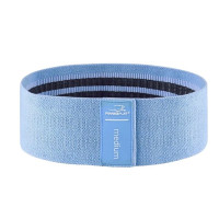 Тканевая резинка для фитнеса и спорта PowerPlay 4111 Hip Band M Medium Голубая (d_76cm) (PP_4111_Blue_M)