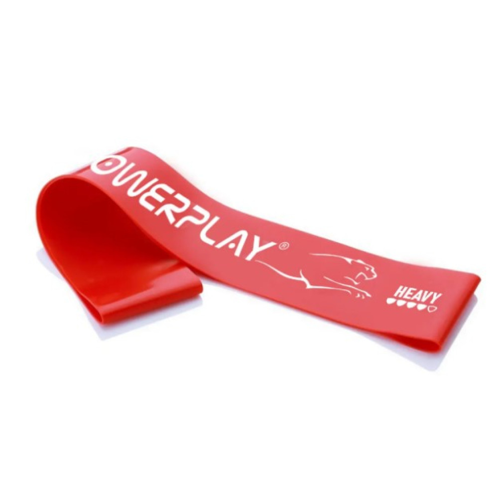 Гумки для фітнесу (стрічка-еспандер) PowerPlay 4113 Mini Power Band Set набір із 3 шт (опір від 10-20 кг) (PP_4113_3in_B/R/B)