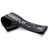 Резинка для фітнесу (стрічка-еспандер) PowerPlay 4113 Mini Power Band 1,2 мм Чорна (опір 15-20 кг) (PP_4113_Black)