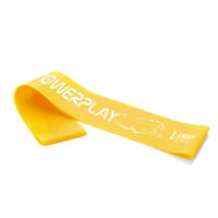 Резинка для фітнесу (стрічка-еспандер) PowerPlay 4113 Mini Power Band 0.4 мм Жовта (опір 1-3 кг) (PP_4113_Yellow)