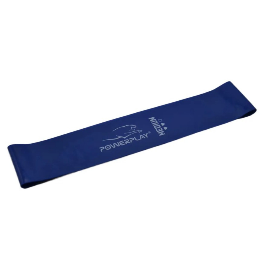 Резинка для фітнесу PowerPlay 4114 Mini Power Band 1 мм Medium Сіня (7.5 кг) (PP_4114_Blue_Medium)