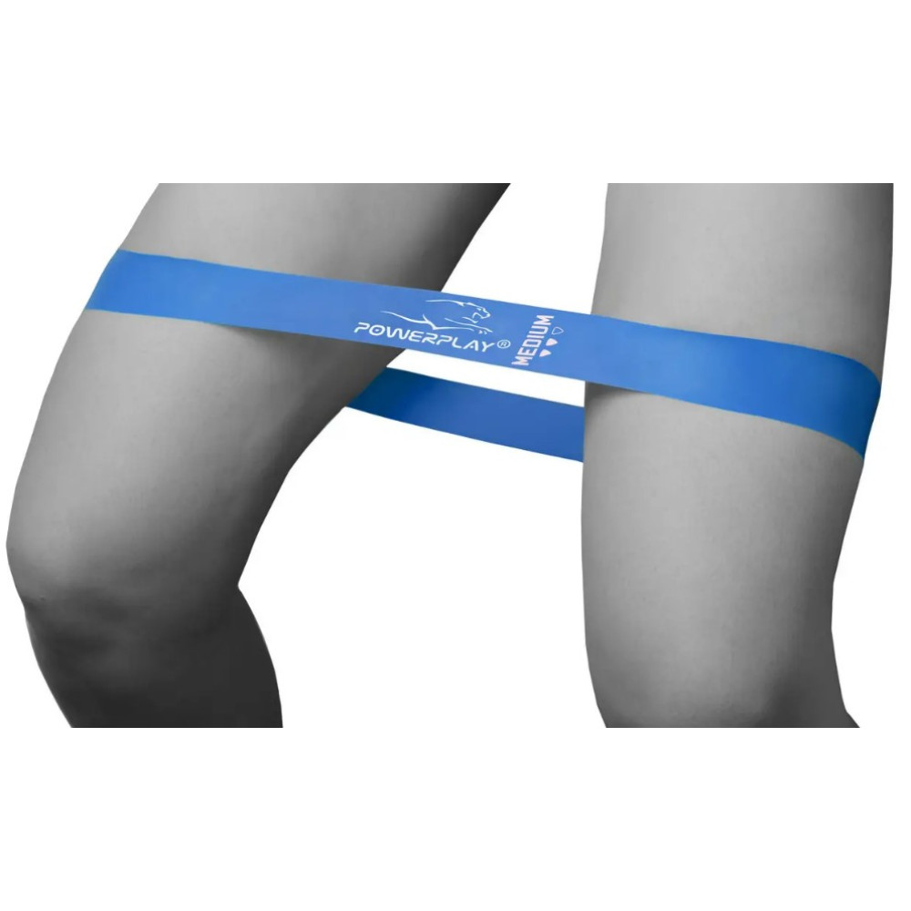 Резинка для фітнесу PowerPlay 4114 Mini Power Band 1 мм Medium Сіня (7.5 кг) (PP_4114_Blue_Medium)