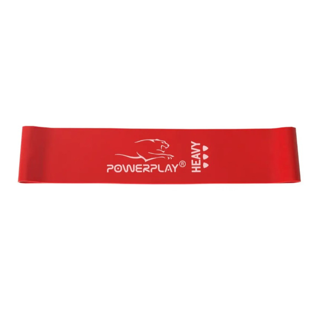 Резинка для фитнеса PowerPlay 4114 Mini Power Band 1.2 мм Heavy Красная (11 кг) (PP_4114_Red_Heavy)
