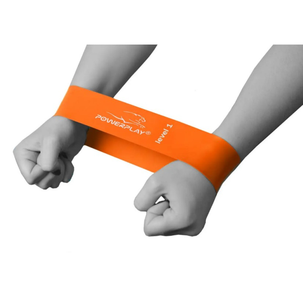 Резинка для фитнеса PowerPlay 4140 Level 1 Stretch Band (1-5 кг) Оранжевая (PP_4140_Orange)