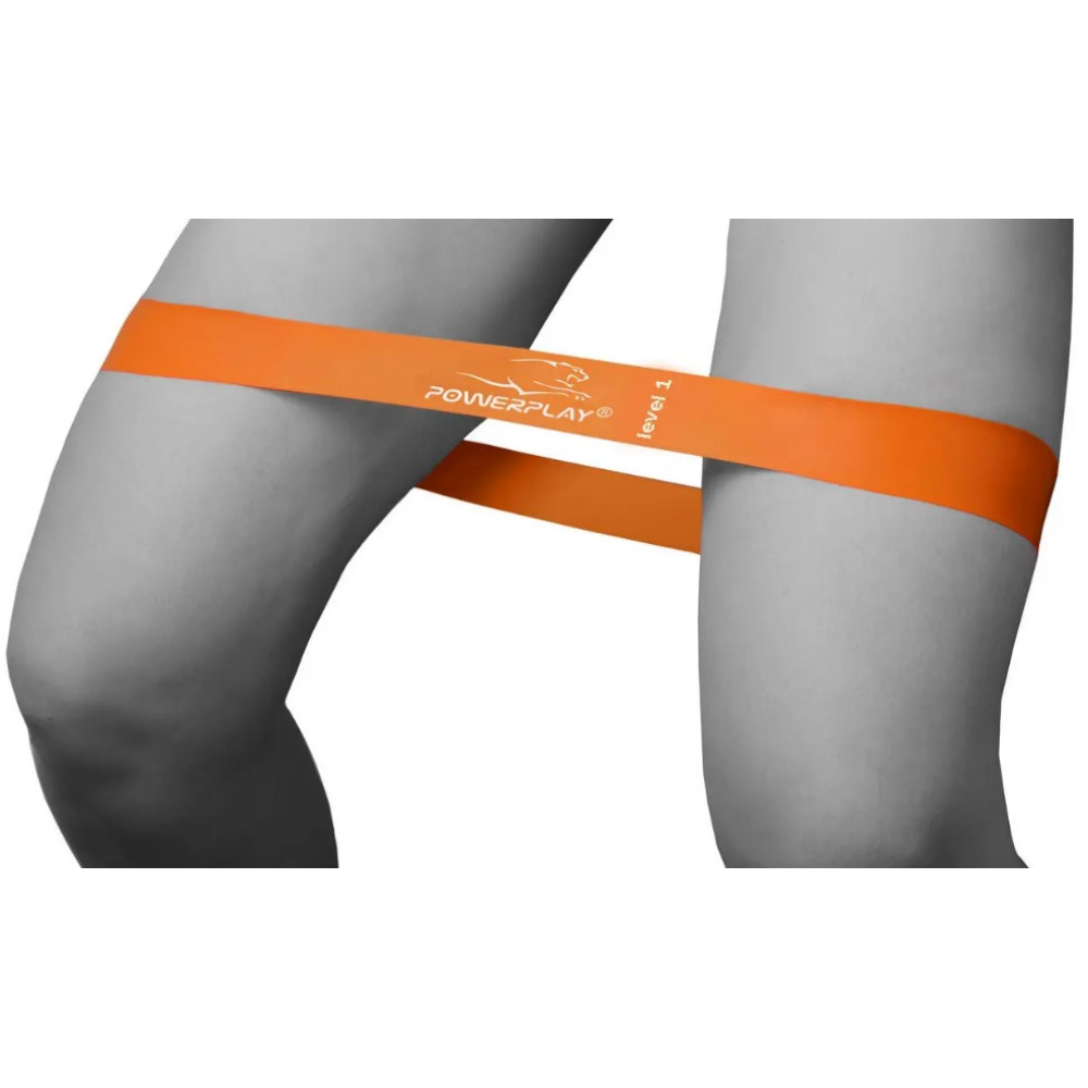Резинка для фитнеса PowerPlay 4140 Level 1 Stretch Band (1-5 кг) Оранжевая (PP_4140_Orange)