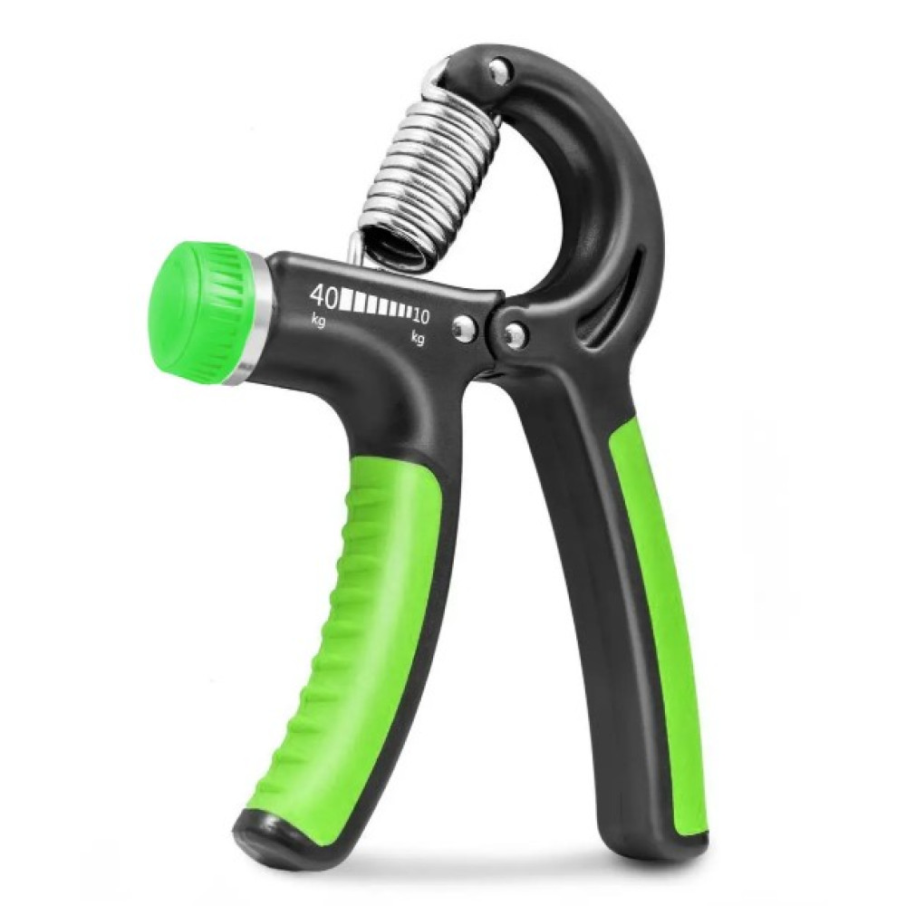 Еспандер кистьовий PowerPlay PP-4323 з регульованим навантаженням 10-40 кг Strength Grip Чорно-зелений (PP_4323_Bl/Green)