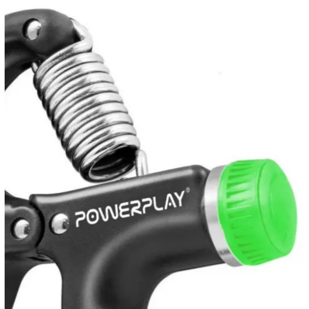Еспандер кистьовий PowerPlay PP-4323 з регульованим навантаженням 10-40 кг Strength Grip Чорно-зелений (PP_4323_Bl/Green)