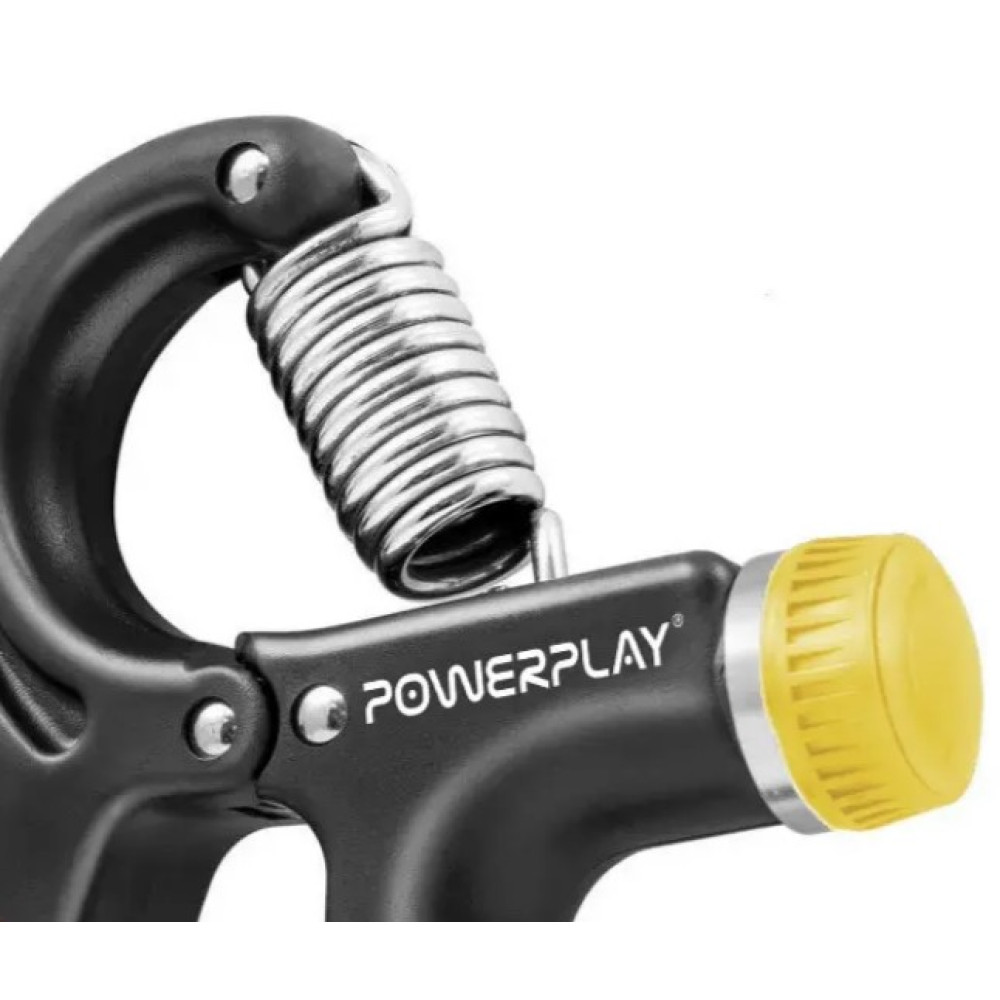 Еспандер кистьовий PowerPlay PP-4323 з регульованим навантаженням 10-40 кг Strength Grip Чорно-жовтий (PP_4323_Bl/Yellow)