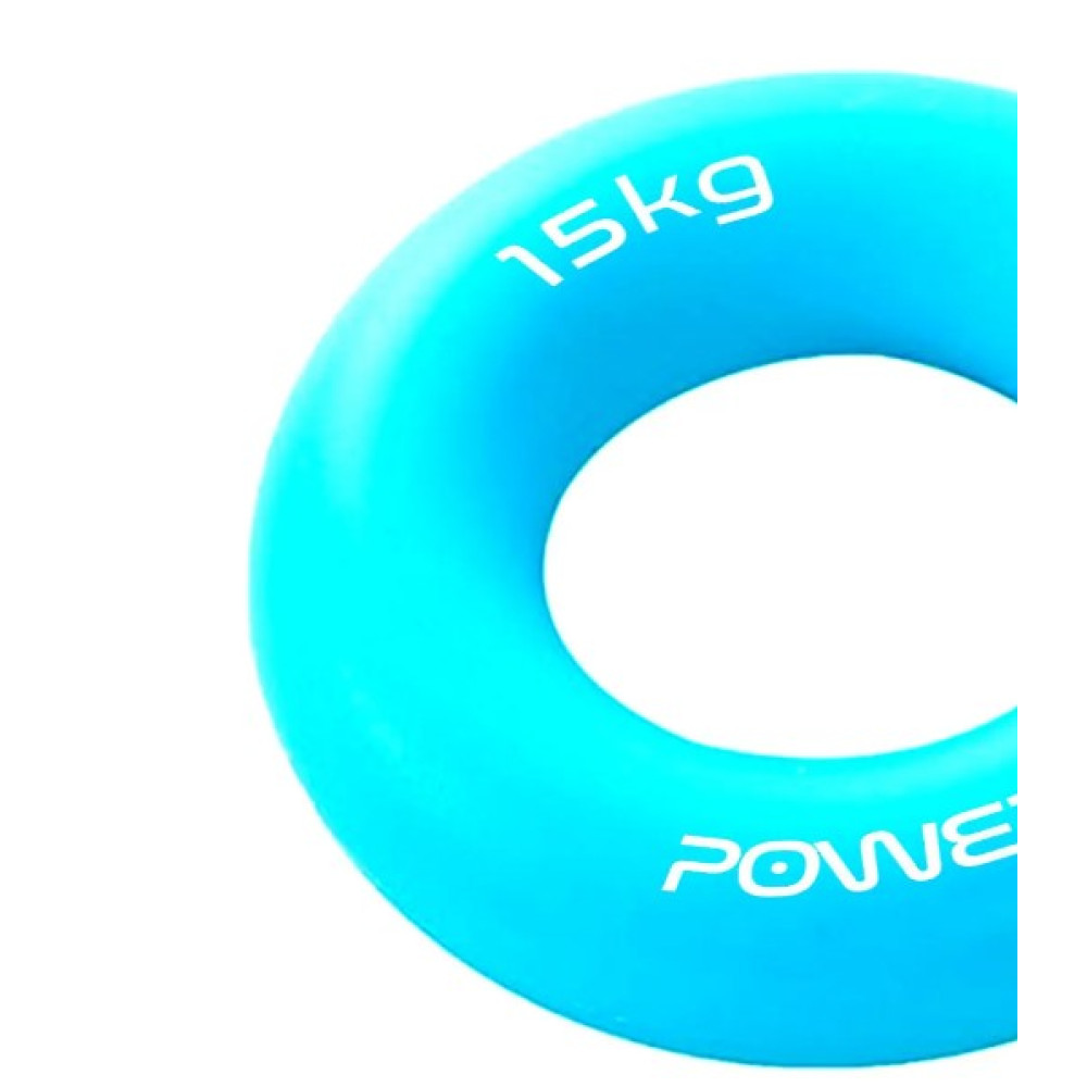 Еспандер кистьовий силіконовий PowerPlay PP-4324 Hand Grip Ring Light 15 кг Блакитний (PP_4324_15kg)
