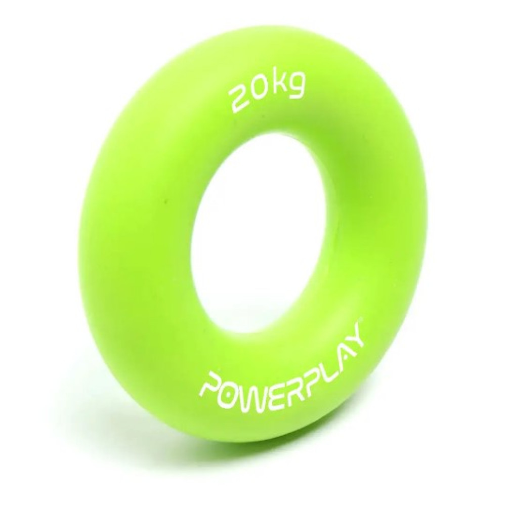 Еспандер кистьовий силіконовий PowerPlay PP-4324 Hand Grip Ring Medium 20 кг Зелений (PP_4324_20kg)