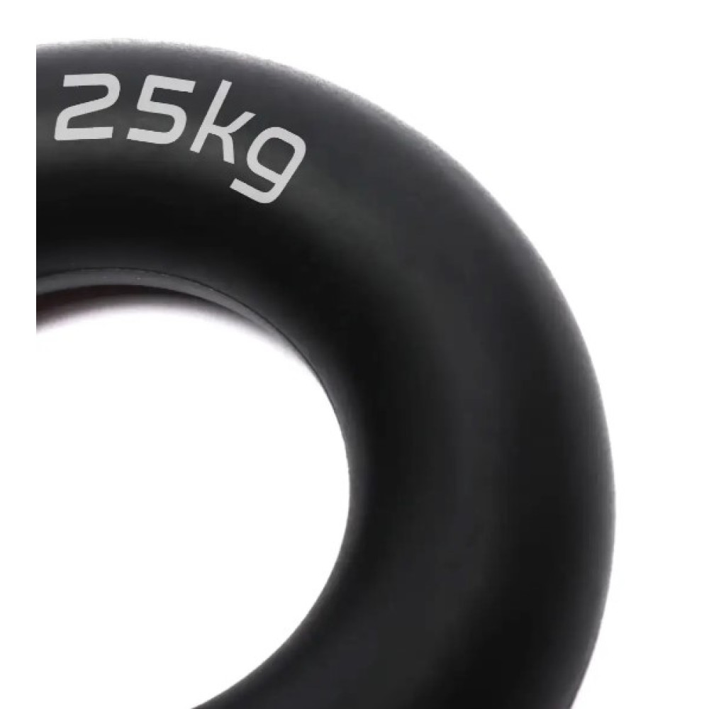 Эспандер кистевой силиконовый PowerPlay PP-4324 Hand Grip Ring Hard 25 кг Черный (PP_4324_25kg)