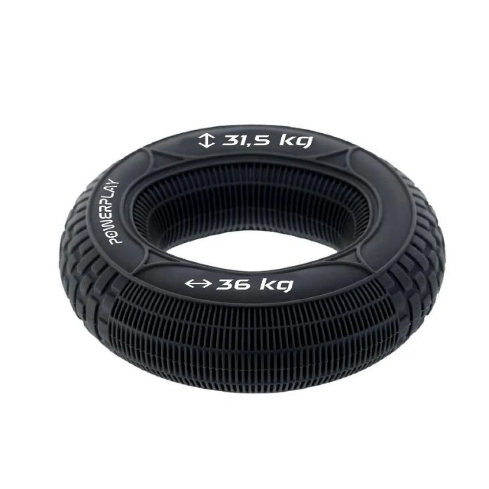 Еспандер кистьовий силіконовий PowerPlay PP-4330 Hand Grip Loops Hard 31.5-36 кг Чорний (PP_4330_Black_(31.5-36kg))