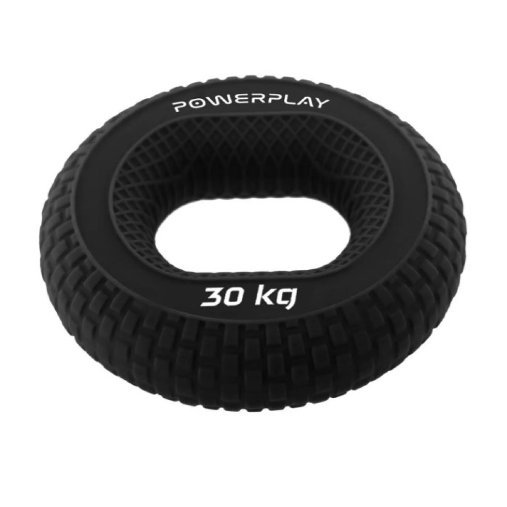 Еспандер кистьовий силіконовий PowerPlay PP-4333 Hand Grip Hard 30 кг Чорний (PP_4333_Black_30kg)
