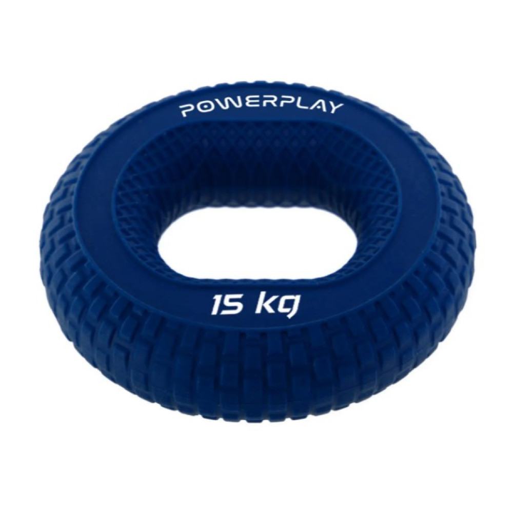 Эспандер кистевой силиконовый PowerPlay PP-4333 Hand Grip Light 15 кг Синий (PP_4333_Blue_15kg)
