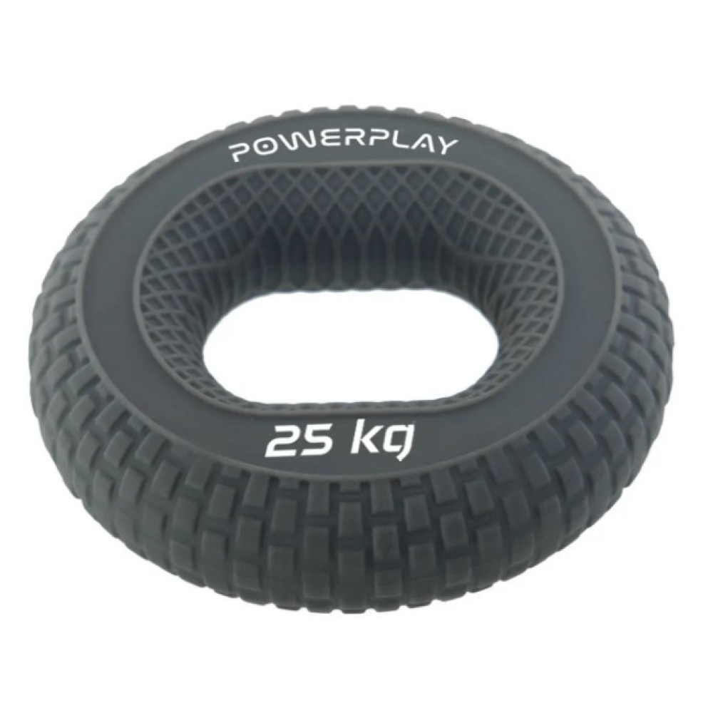 Еспандер кистьовий силіконовий PowerPlay PP-4333 Hand Grip Large 25 кг Сірий (PP_4333_Grey_25kg)