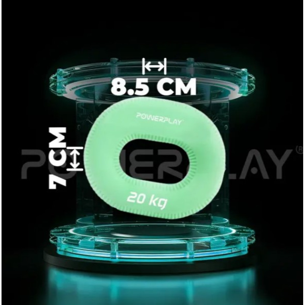 Еспандер кистьовий силіконовий PowerPlay PP-4336 Hand Grip Medium 20 кг Зелений (PP_4336_Green_20kg)