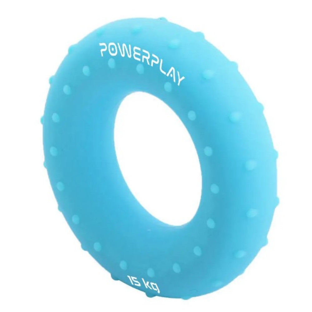 Еспандер кистьовий силіконовий PowerPlay PP-4338 Hand Grip Light 15 кг Блакитний (PP_4338_Blue_15kg)