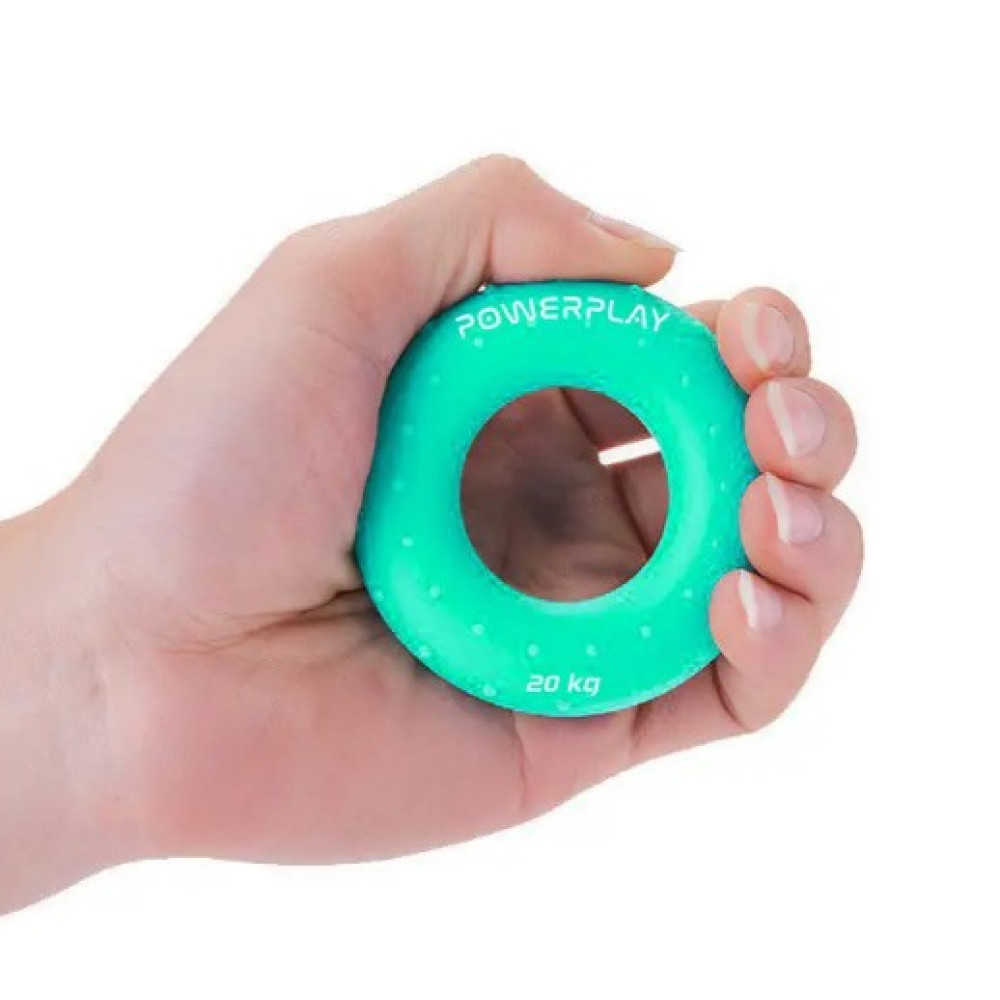 Еспандер кистьовий силіконовий PowerPlay PP-4338 Hand Grip Medium 20 кг Зелений (PP_4338_Green_20kg)