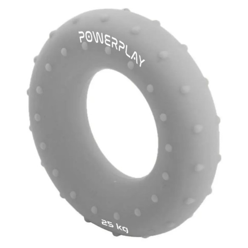 Эспандер кистевой силиконовый PowerPlay PP-4338 Hand Grip Large 25 кг Серый (PP_4338_Grey_25kg)