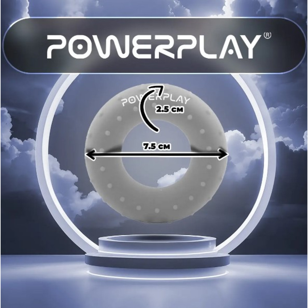Эспандер кистевой силиконовый PowerPlay PP-4338 Hand Grip Large 25 кг Серый (PP_4338_Grey_25kg)