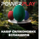 Набор силиконовых эспандеров-яйцо (тренажер для кисти) PowerPlay PP-4340 Power Grip Set (набор 3 шт) (PP_4340)