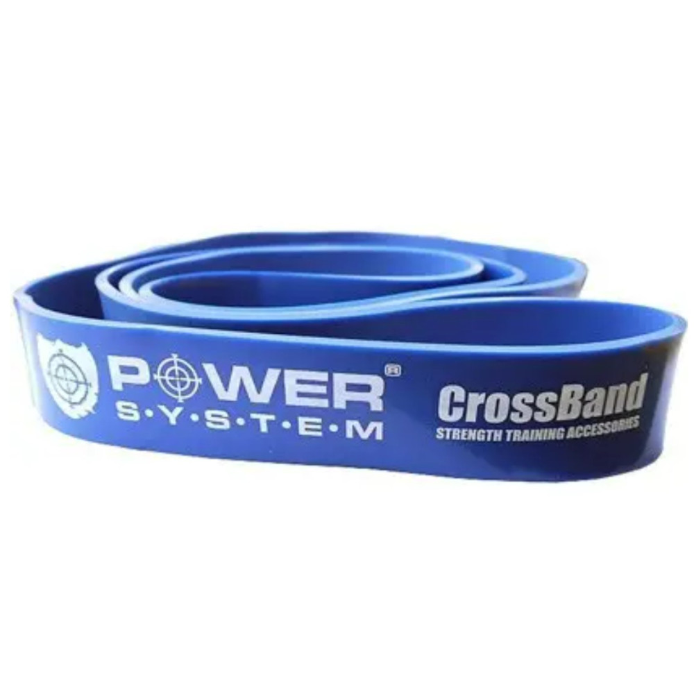 Эспандер-петля (резинка для фитнеса и кроссфита) Power System PS-4054 ​​CrossFit Level 4 Blue (сопротивление 22-50 кг) (PS-4054_Blue)