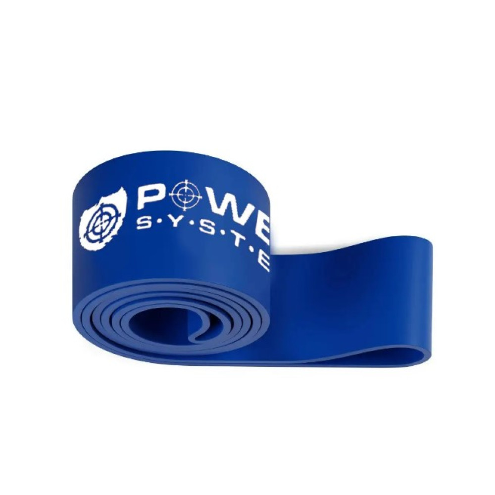 Эспандер-петля (резинка для фитнеса и кроссфита) Power System PS-4054 ​​CrossFit Level 4 Blue (сопротивление 22-50 кг) (PS-4054_Blue)