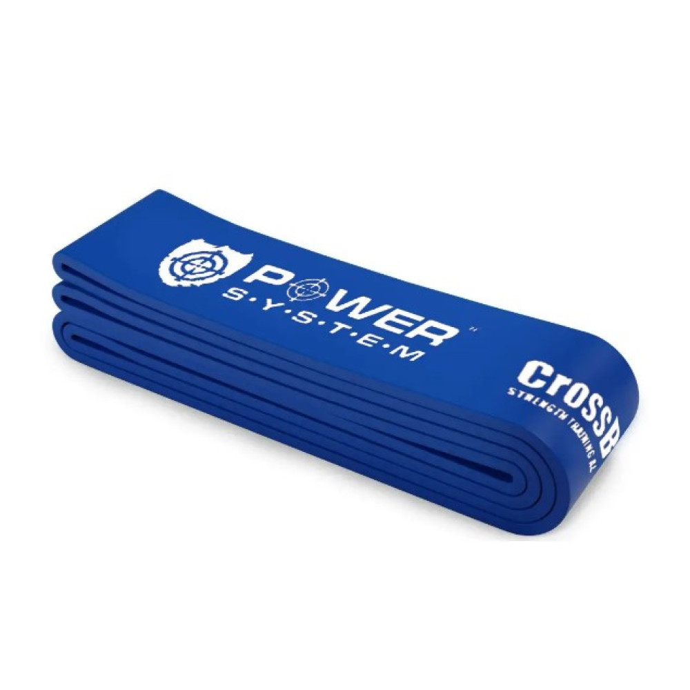 Эспандер-петля (резинка для фитнеса и кроссфита) Power System PS-4054 ​​CrossFit Level 4 Blue (сопротивление 22-50 кг) (PS-4054_Blue)