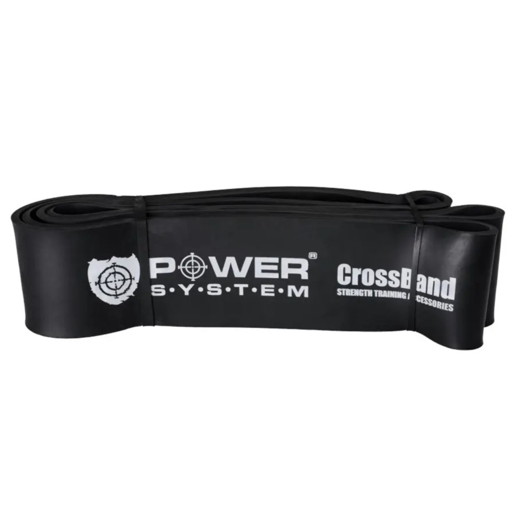 Еспандер-петля (гумка для фітнесу і кроссфіту) Power System PS-4055 CrossFit Level 5 Black (опір 25-65 кг) (PS-4055_Black)