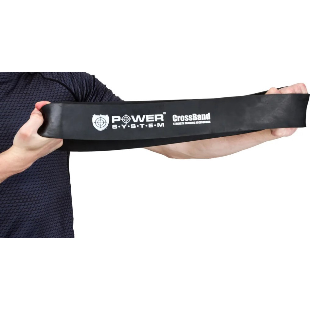 Еспандер-петля (гумка для фітнесу і кроссфіту) Power System PS-4055 CrossFit Level 5 Black (опір 25-65 кг) (PS-4055_Black)