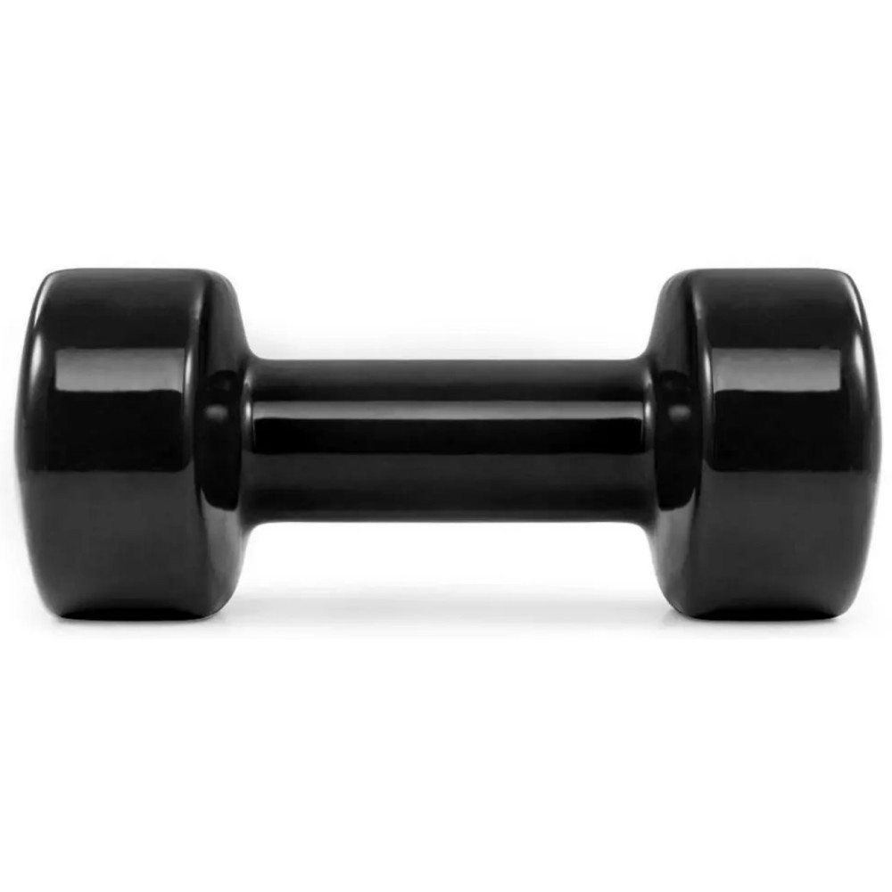 Гантель вінілова PowerPlay 1 кг PP_4121 Чорна 1 шт (PP_4121_1kg)