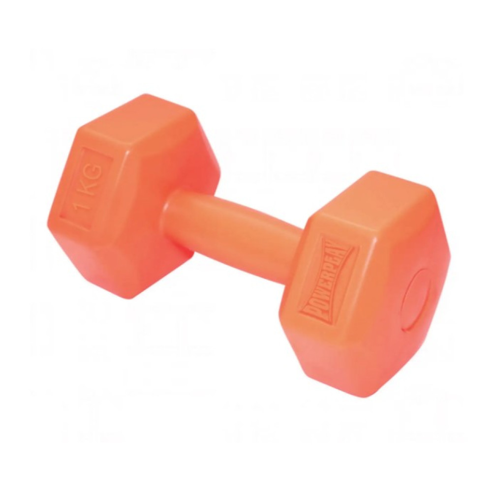Гантель композитна PowerPlay 4124 Hercules 1 кг Помаранчева 1 шт (PP_4124_1kg)